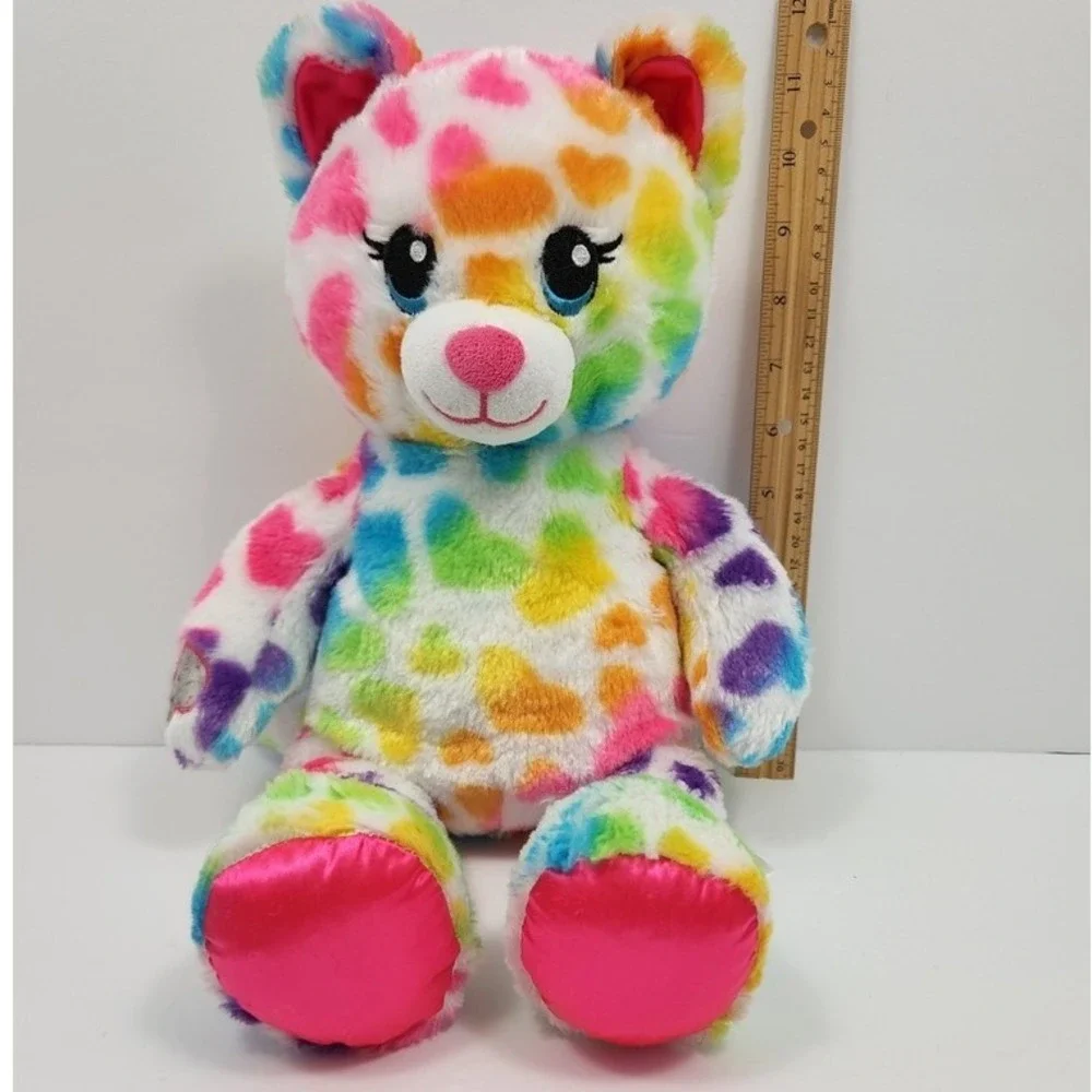 Build A‎ Bear Hugs Rainbow Friends Cat Hearts BAB Pink Paws (Build-A-Bear)